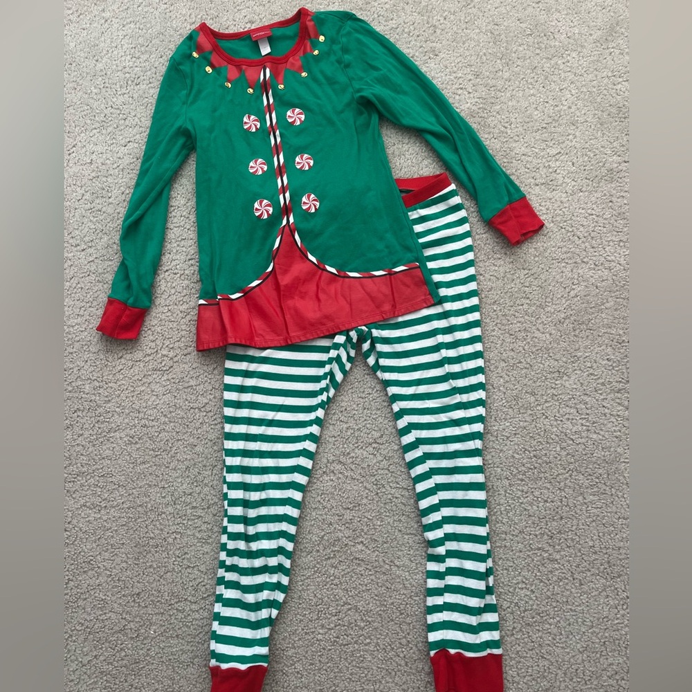 Target Wondershop Elf Pajamas Women’s Size M Christmas Holiday Family Match